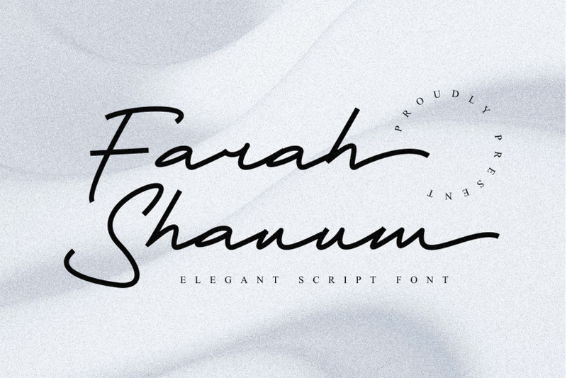 farah-shanum-scrip-font