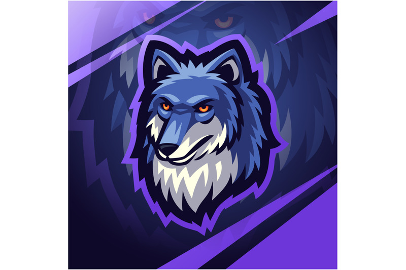 wolf-head-mascot-logo-design