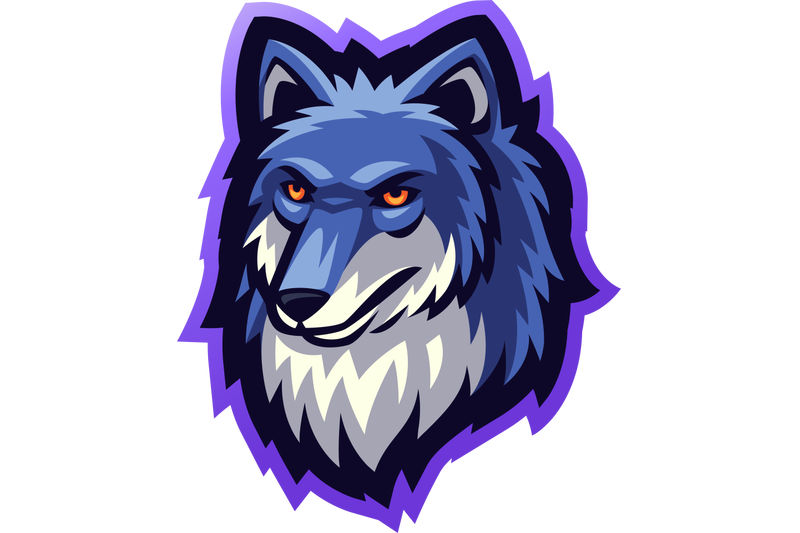 wolf-head-mascot-logo-design