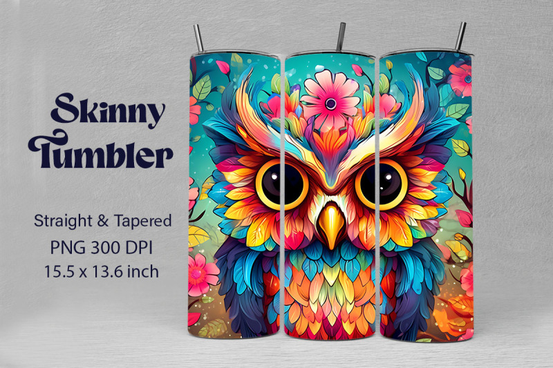 whimsical-colorful-cute-owl-background