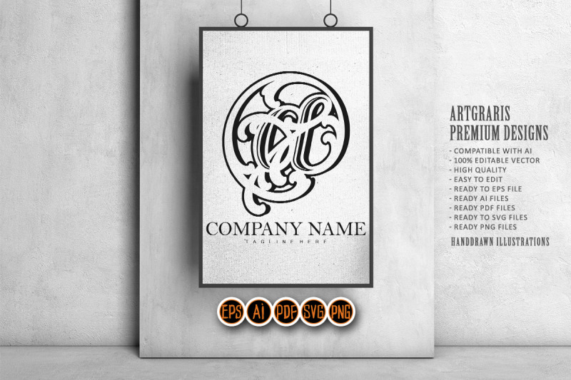 luxury-finest-classic-symbol-at-sign-monogram-logo-monochrome