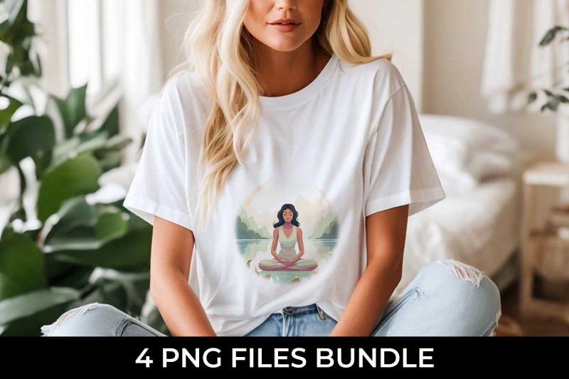 blissful-serenity-woman-meditating-t-shirt-sublimation-bundle