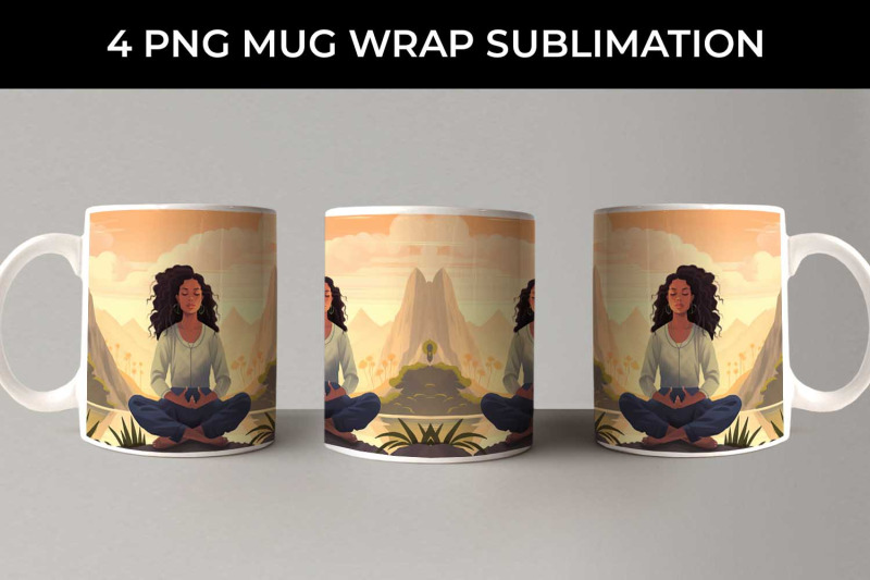 blissful-serenity-woman-meditating-mug-wrap-sublimation-bundle