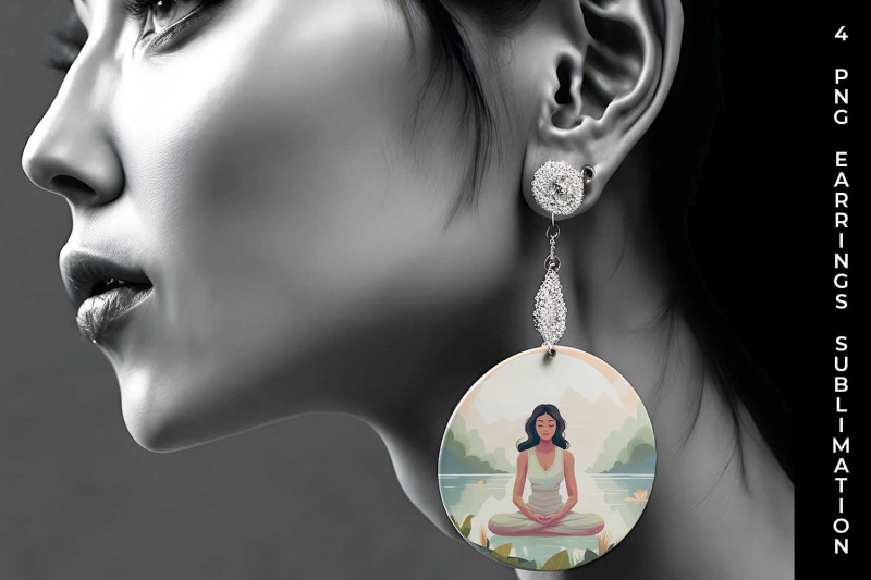 blissful-serenity-woman-meditating-earrings-sublimation-bundle