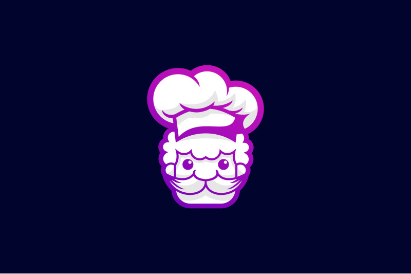 chef-lineart-vector-template-logo-design