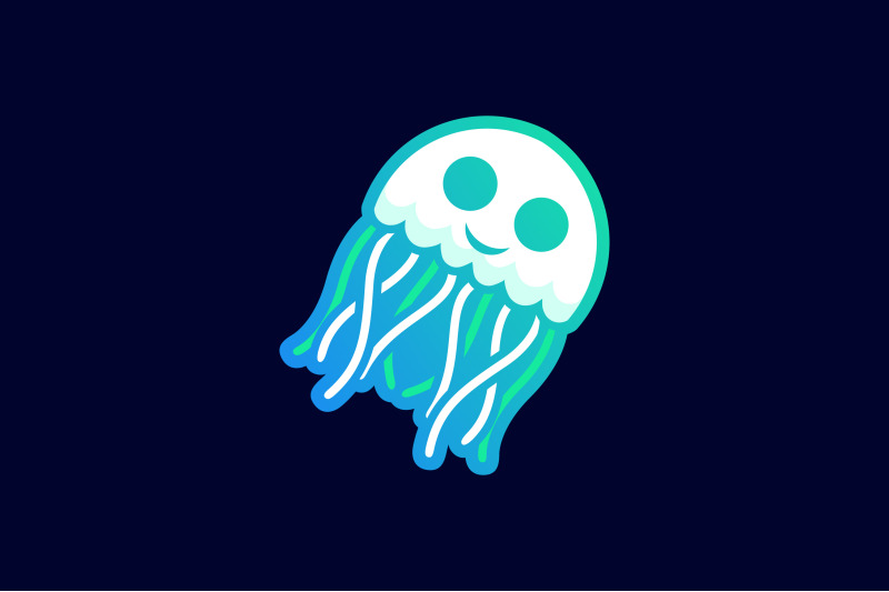 cute-jellyfish-lineart-vector-template-logo-design