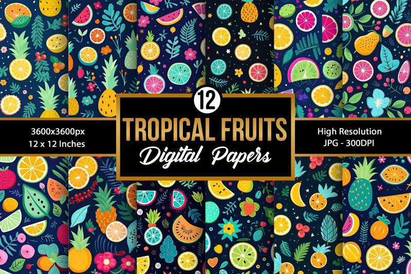 tropical-fruits-seamless-pattern-digital-papers