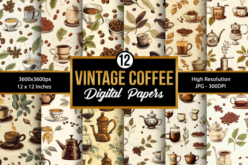 vintage-coffee-seamless-pattern-digital-papers