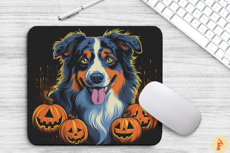 pop-art-dog-with-spooky-pumpkins-nbsp-halloween-mouse-pad-nbsp