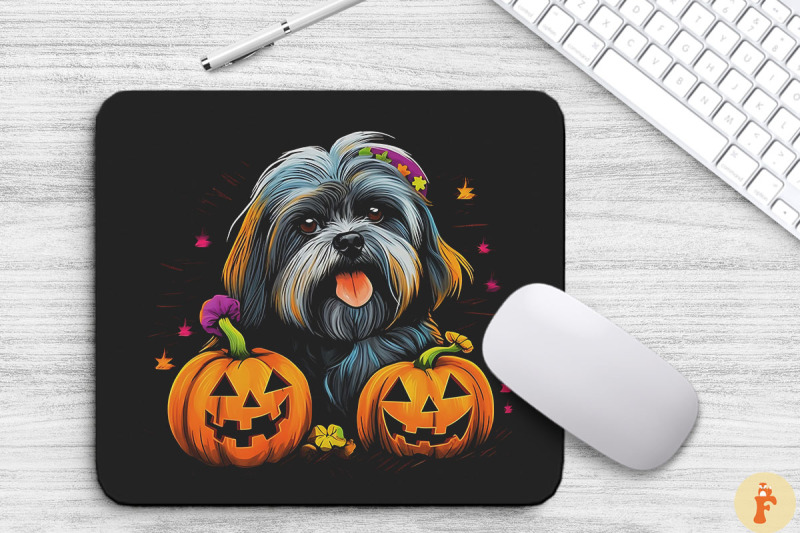 pop-art-lhasa-apso-dog-with-pumpkins