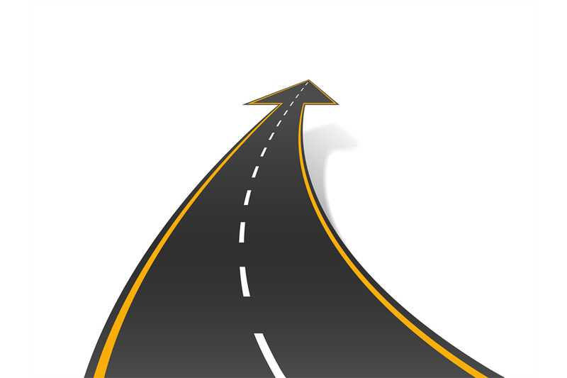 motivational-road-concept-upward-arrows-mark-path-to-success-upward