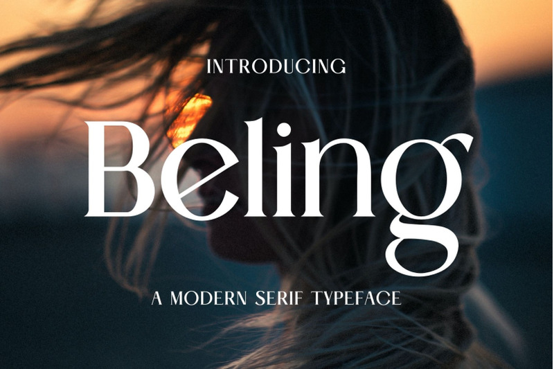 beling-a-modern-serif-typeface
