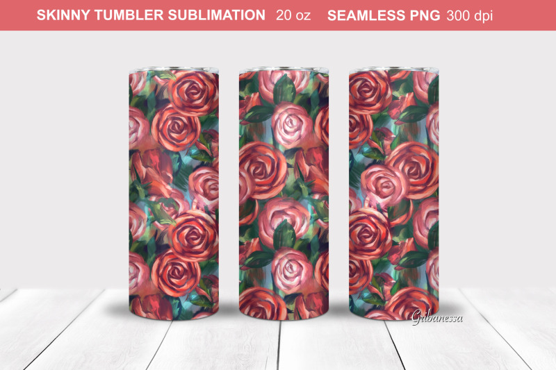 red-roses-tumbler-wrap-tumbler-sublimation-floral