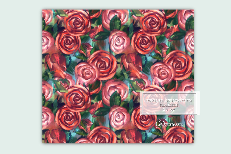 red-roses-tumbler-wrap-tumbler-sublimation-floral