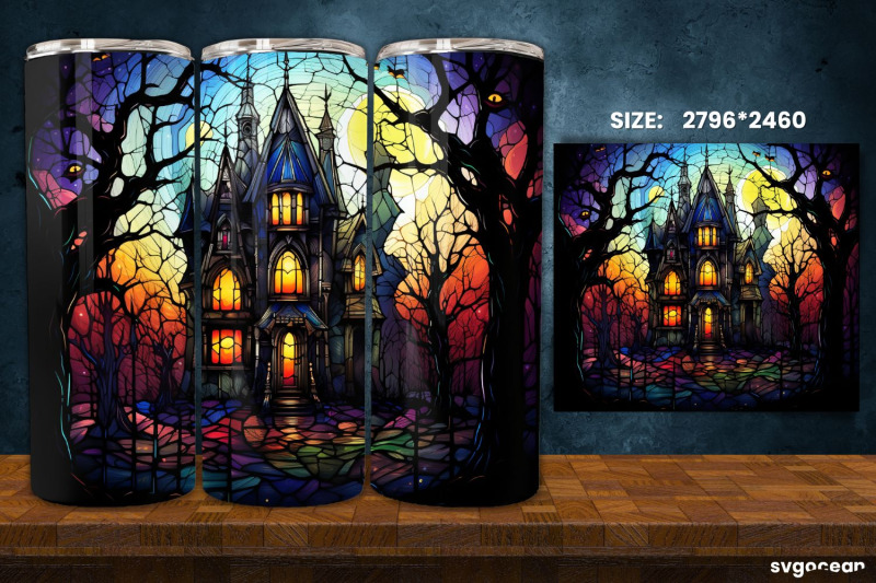 halloween-monsters-tumbler-wrap-20-oz-stained-glass-sublimation