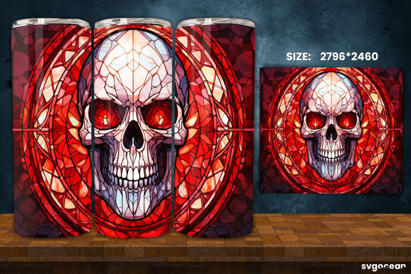 halloween-monsters-tumbler-wrap-20-oz-stained-glass-sublimation