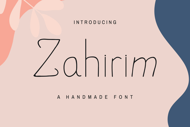 zahirim-handmade-font