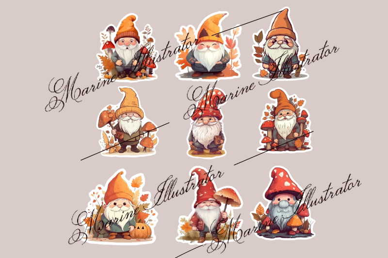 set-of-stickers-quot-autumn-gnomes