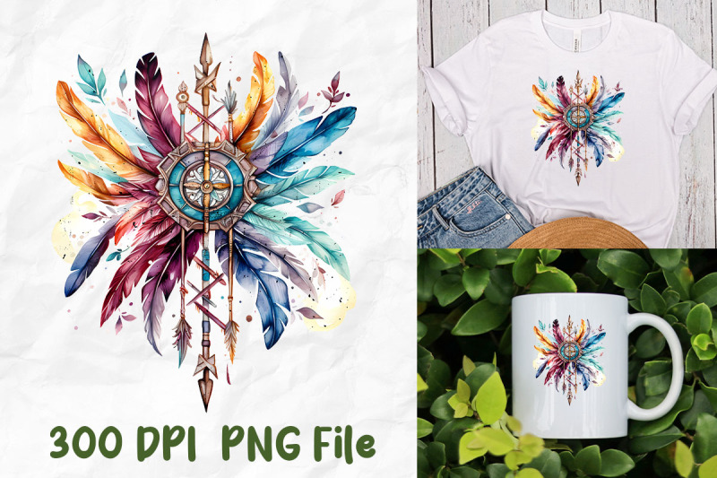 hippie-arrow-feather-dreamcatcher