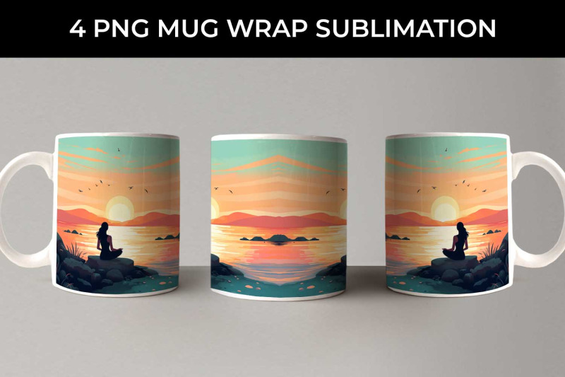 sunset-serenity-yoga-mug-wrap-sublimation-bundle