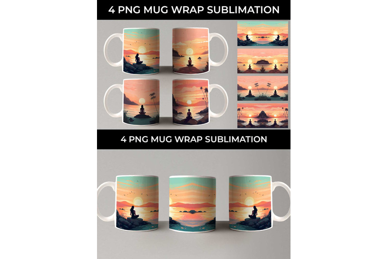 sunset-serenity-yoga-mug-wrap-sublimation-bundle