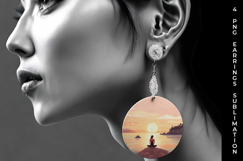 sunset-serenity-yoga-earrings-sublimation-bundle
