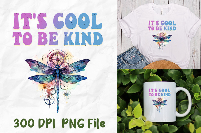 cool-to-be-kind-hippie-dragonfly