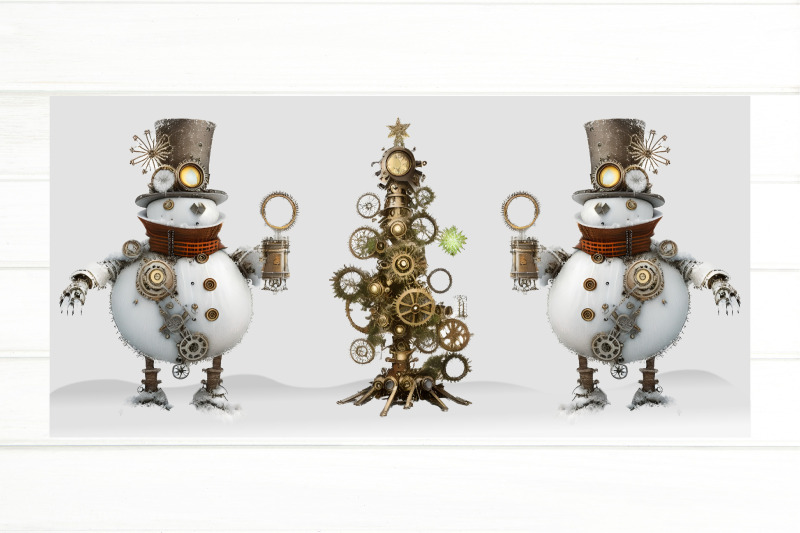 steam-punk-snowman-sublimation-christmas-mug-png