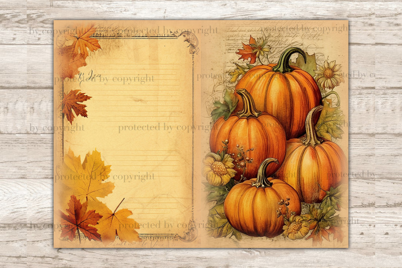 autumn-junk-journal-pages-fall-digital-art