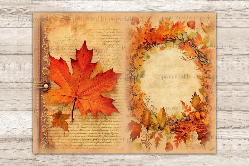 autumn-junk-journal-pages-fall-digital-art