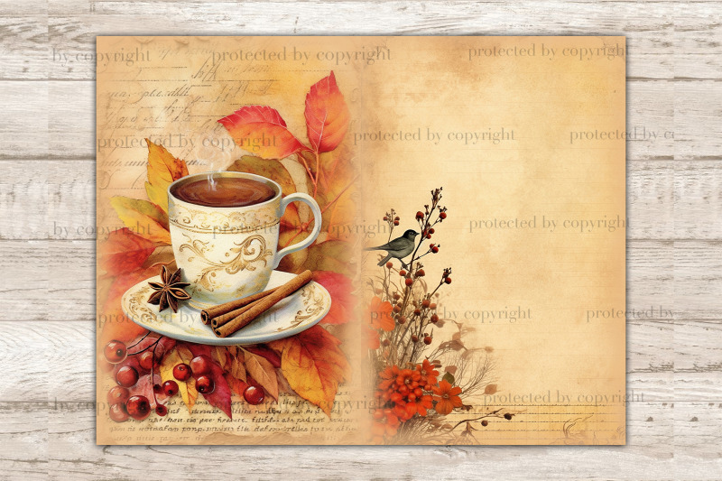 autumn-junk-journal-pages-fall-digital-art