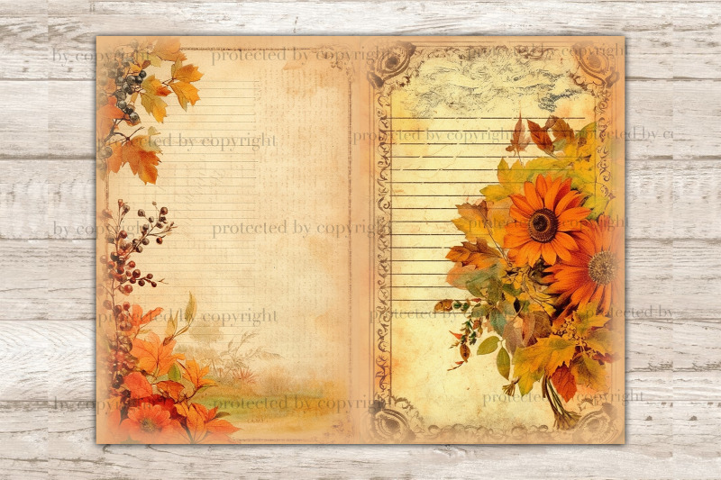 autumn-junk-journal-pages-fall-digital-art