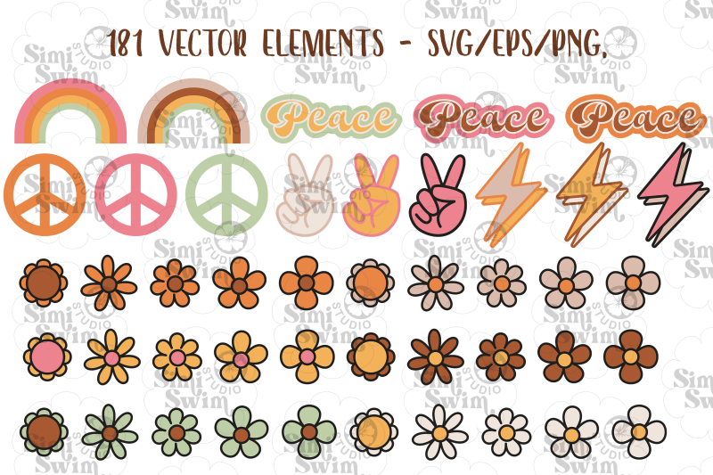 boho-retro-happy-smiles-clipart-pastel-retro-boho-hippie-svg-png-eps