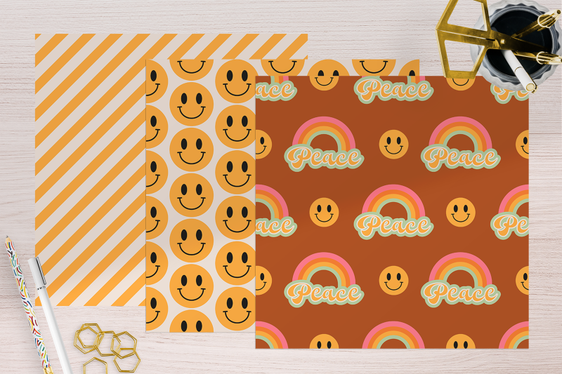 boho-retro-happy-smiles-patterns-pastel-retro-groovy-seamless-patter