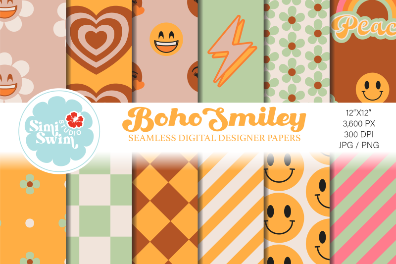 boho-retro-happy-smiles-patterns-pastel-retro-groovy-seamless-patter