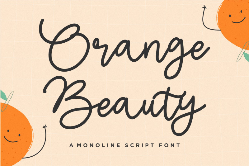 orange-beauty-font