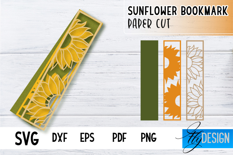 sunflower-bookmark-svg-summer-bookmark-svg-book-lover