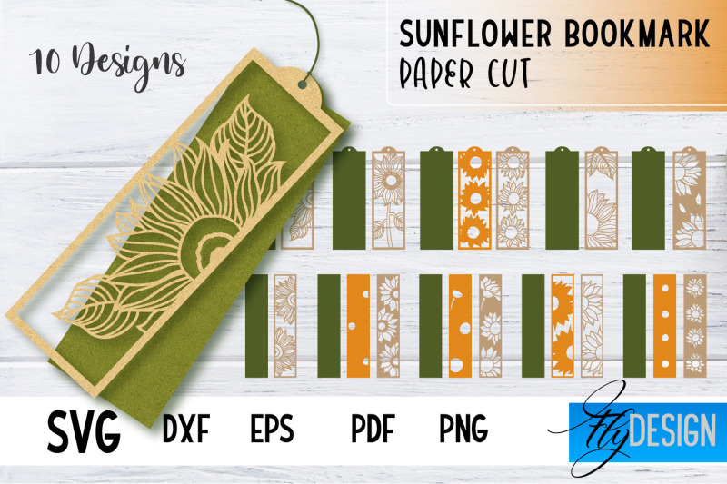 sunflower-bookmark-svg-summer-bookmark-svg-book-lover