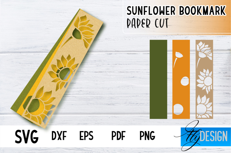 sunflower-bookmark-svg-summer-bookmark-svg-book-lover