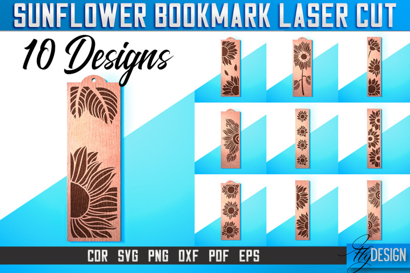 sunflower-bookmark-laser-cut-svg-nbsp-bookmark-laser-cut-svg-design-cn