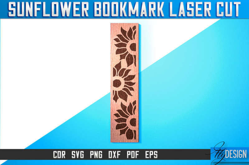 sunflower-bookmark-laser-cut-svg-nbsp-bookmark-laser-cut-svg-design-cn