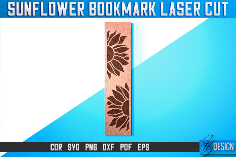 sunflower-bookmark-laser-cut-svg-nbsp-bookmark-laser-cut-svg-design-cn