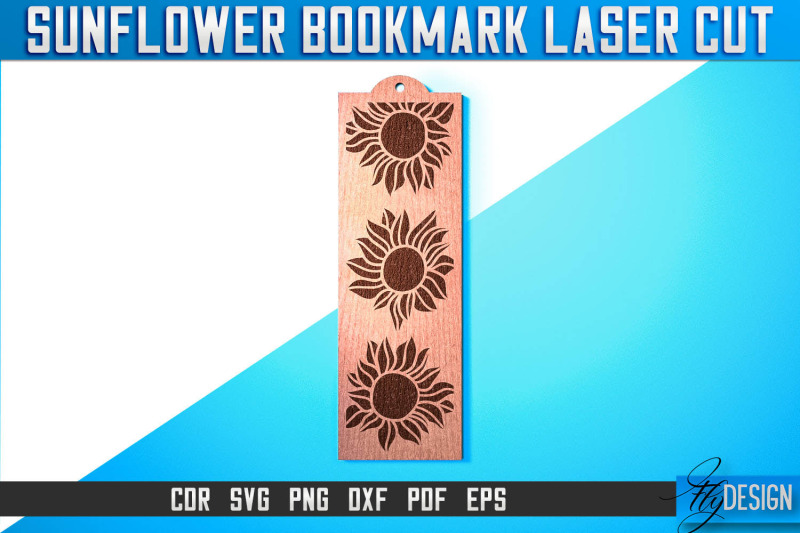 sunflower-bookmark-laser-cut-svg-bookmark-laser-cut-svg-design