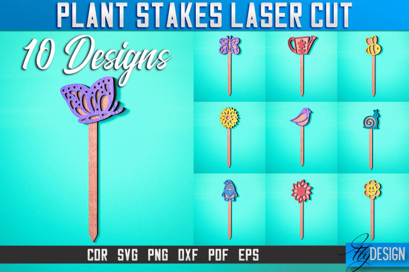 plant-stakes-laser-cut-svg-bundle-laser-flower-stakes-svg-design