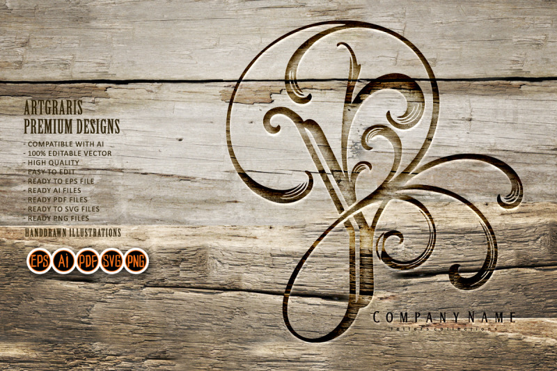 beautiful-flourish-floral-y-emblem-monogram-logo-outline