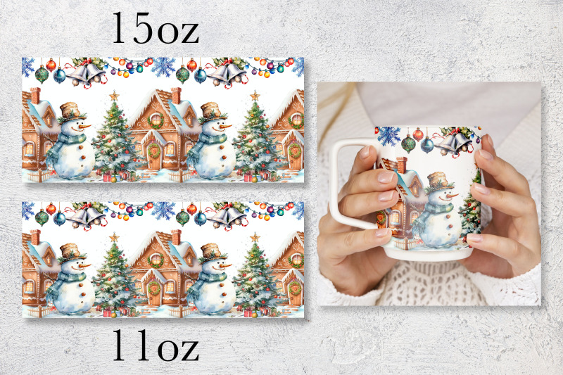 christmas-mug-wrap-design-snowman-mug-sublimation-png