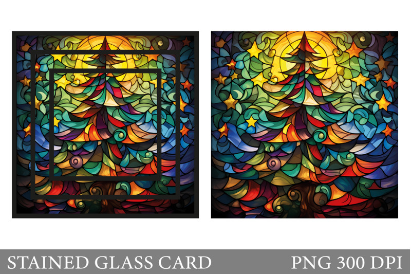 stained-glass-card-design-stained-glass-christmas-tree-card