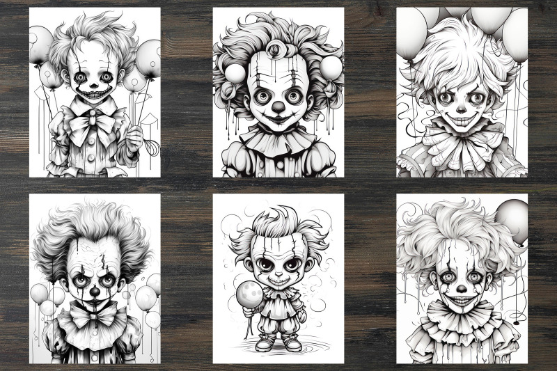 little-creepy-clown-coloring-pages