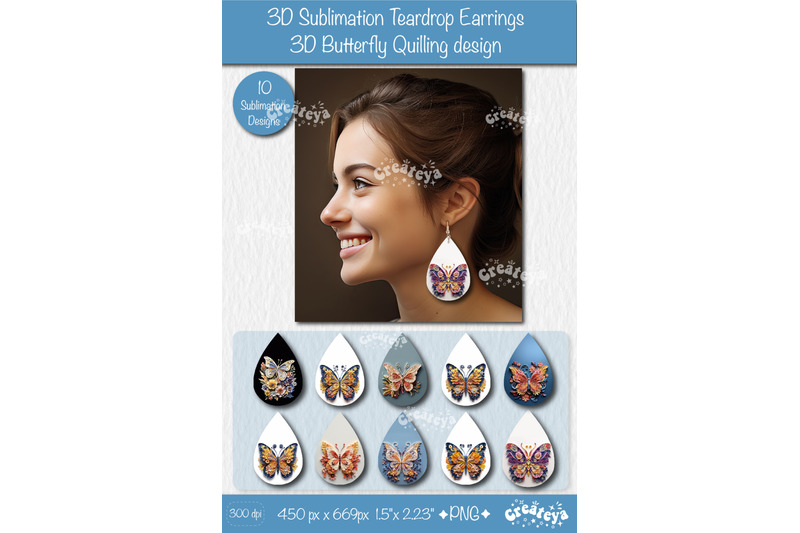 3d-earrings-sublimation-bundle-3d-butterfly-teardrop-earring-3d-sublim