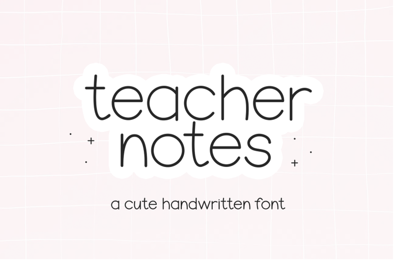 teacher-notes-cute-handwriting-font
